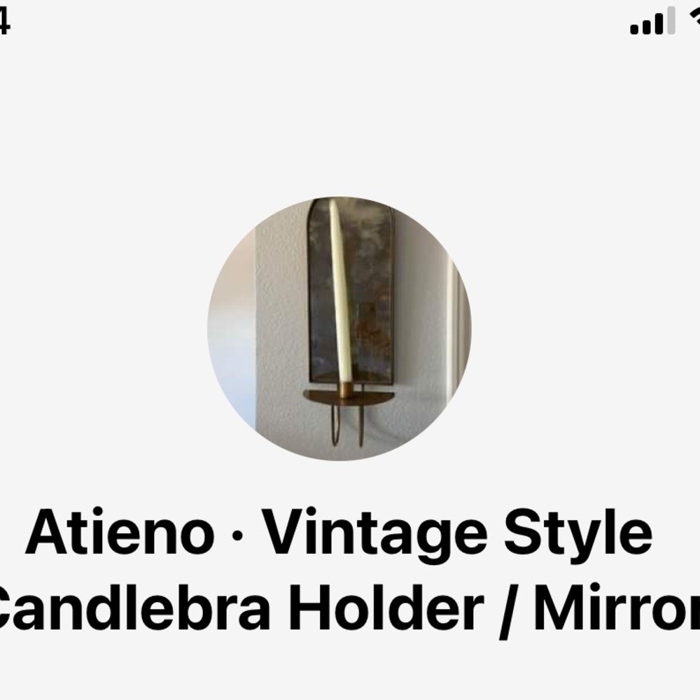 SOLD candelabra candle holder